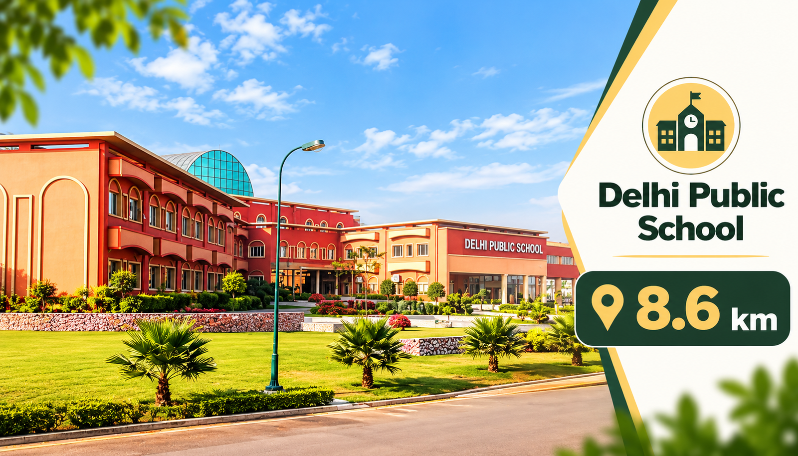 Delhi Public School Campus Infographic